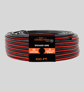 Best Connections 12 Gauge Speaker Wire (100 Feet) - Bonded Red &amp; Black Speaker Cables - Durable S...