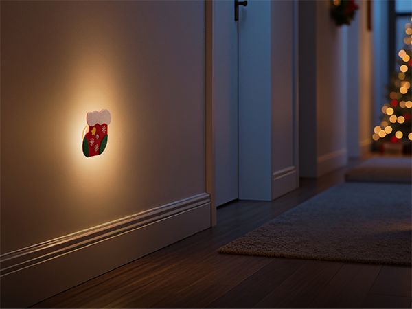 Christmas Stocking Motion Sensor Night Light,Hallway