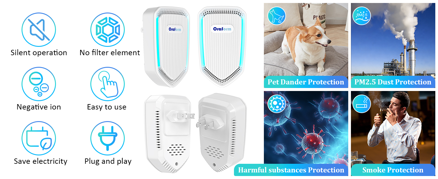 4Pack Air Ionizer for Home
