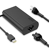 INEXEWOC New Slim 65W USB C Laptop Charger Compatible with Lenovo ThinkPad T480s T580s T490 E480 ...