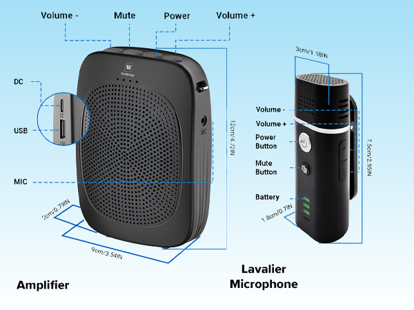 portable speaker with mic