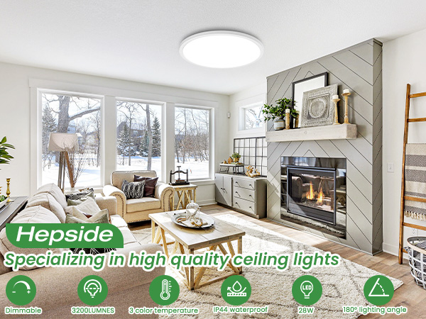 low profile ceiling light