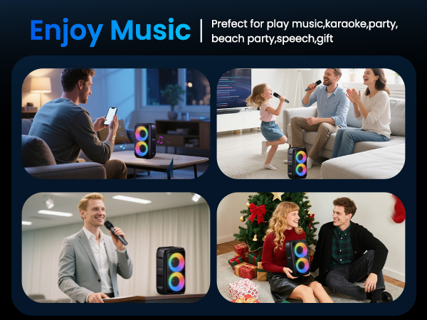 large party speaker speaker karaoke wireless speaker with microphone speaker for microphone