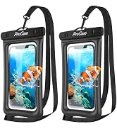 ProCase [Floatable] 2 Pack Floating Waterproof Phone Pouch Up to 7", IPX8 Underwater Phone Case D...