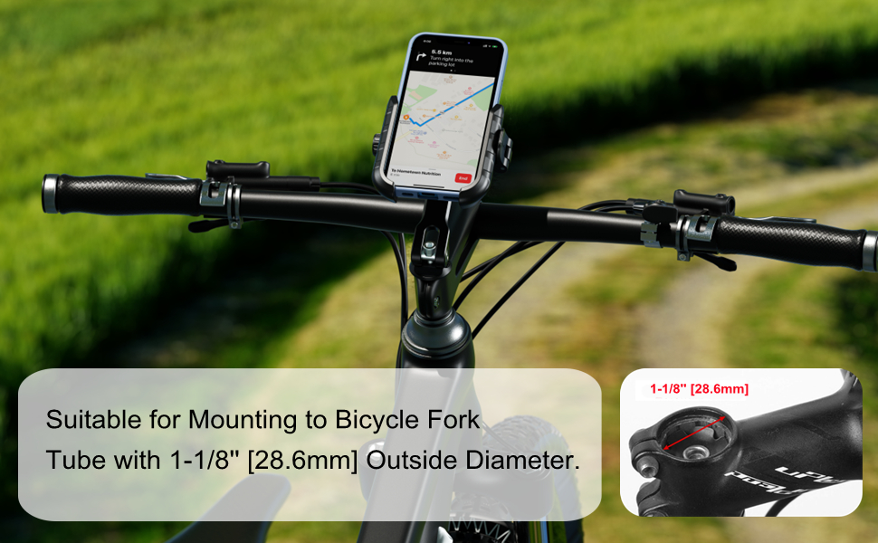 Bicycle Headset Top Cap Phone Cradle