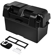 Renogy Standard Box for Group Straps, Adjustable Divider and Mounting Brackets, Heavy Duty for RV...