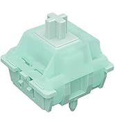 Mciepny Gateron Jade Mint Keyboard Switch,RGB LED 5-Pin 55gf Pre Lubed 22mm Dual-Stage Spring Lin...