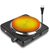 TeqHome Hot Plate, 1500W Portable Electric Stove for Cooking with 5 Levels Adjustable Temperature...