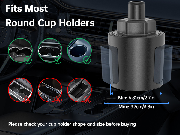 check your cup holder shape and size