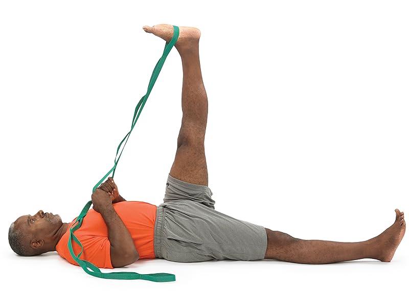 man stretching hamstring