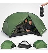 ATEPA Voyage 1-2 Person Backpacking Tent, 4 Season Ultralight Camping Tent, 4000mm Waterproof Dou...