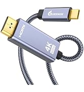 Guermok USB C to HDMI Cable 4K@60Hz, 6.56ft, Compatible with MacBook Pro/Air, iPad Pro, Dell XPS,...
