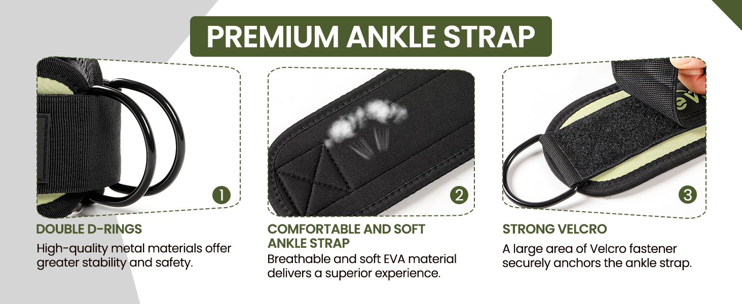 Ankle Resistance Bands with Cuffs