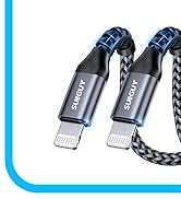 USB-A to Lightning Cable 1FT, 2Pack [MFi Certified] USB to Lightning Cable for Car, Short iPhone ...