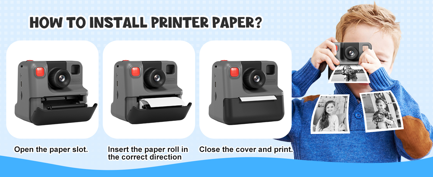 instant print camera for kids