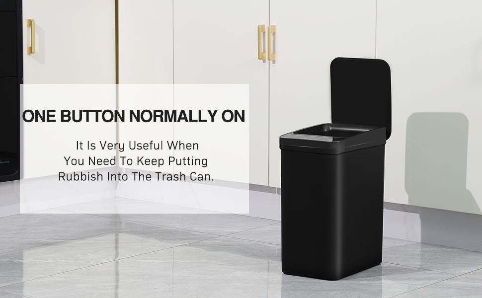 motion sensor trash can