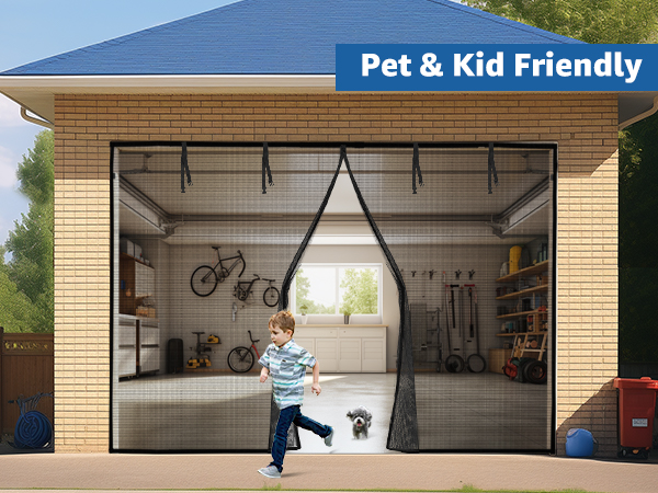 retractable garage screen door