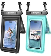 Rynapac Floating Waterproof Phone Pouch [Up to 8.5''] - 2 Pack IPX8 Double Space Waterproof Phone...