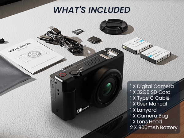 True 5K Digital Camera for Photography