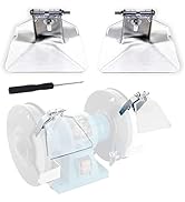 Bench Grinder Eye Shield, 2 Pcs Grinder Eyeshield Replacement Kit for Most Bench Grinders