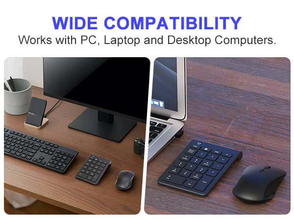 wireless keypad with mouse