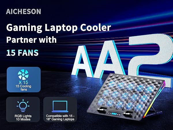 aicheson aa2 laptop cooling pad for lap