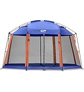 CAMPROS CP Screen House Room 13 x 13 Ft Screened Mesh Net Wall Canopy Tent Camping Tent Screen Sh...