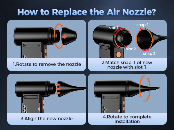Change the nozzle