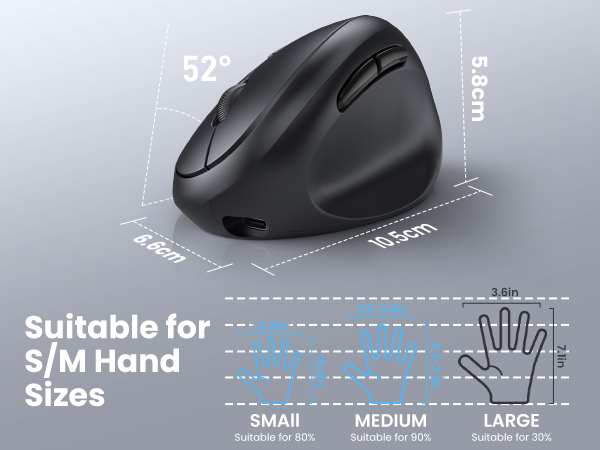 ergonomic bluetooth mouse