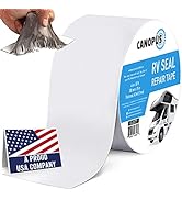 CANOPUS RV Sealant Tape, White, 4 Inch x 50 Feet, Roof Patch Repair Tape, Waterproof Leak Tape fo...