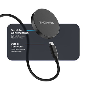 Galvanox Wireless CHarger made of Durable Construction USB-C Connector