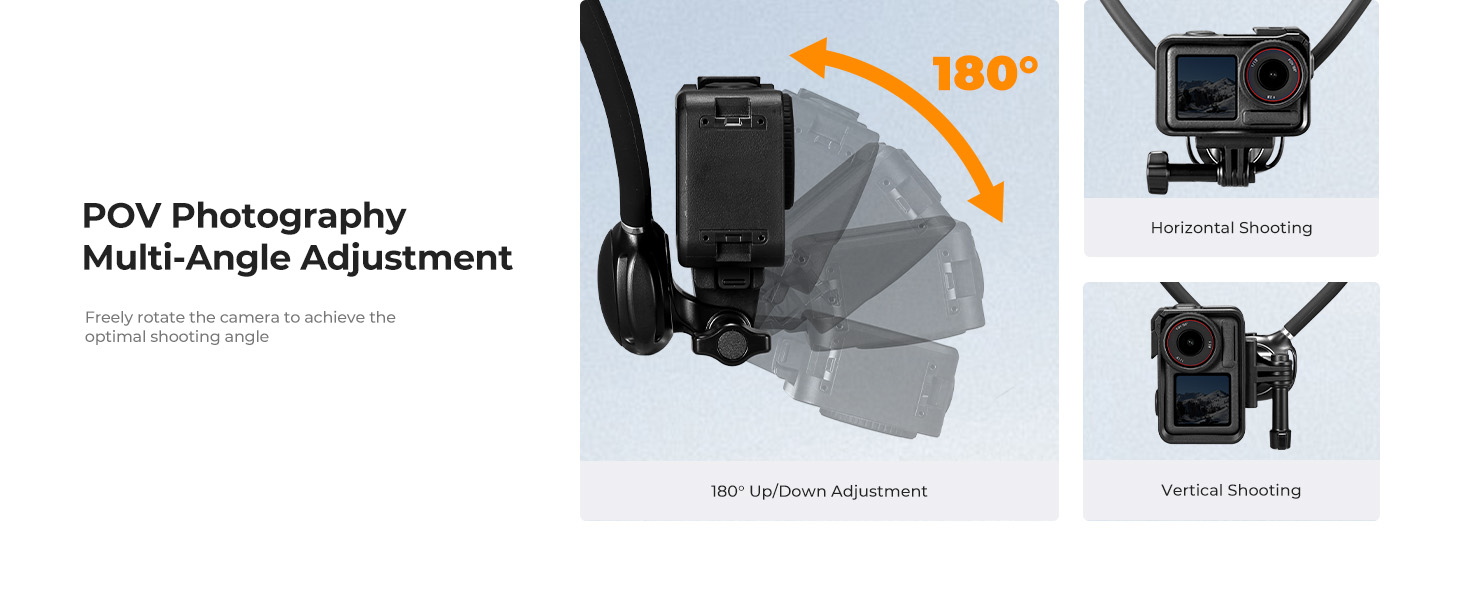 action camera neck mount
