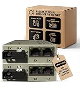 2 port RJ-45 Gigabit Ethernet to WDM SC Single Mode Single Fiber BiDi Media Converter - Built-in ...