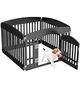 NEWBULIG Dog Playpen 4-Panel, 24IN Puppy Playpen, Stable Dog Play Pen Indoors/Outdoor with Secure...