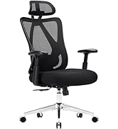 Sweetcrispy Home Office Desk Chair, Ergonomic Rolling Work Swivel High Back 135°Tilt Function Big...