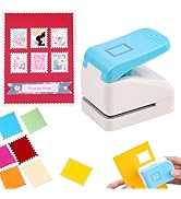 Stamp Paper Punch, 1.1X0.9 inch Paper Punch Postage Stamp Shape, Portable Lever Craft Hole Punche...
