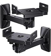 Pipishell Speaker Wall Mounts, Dual Side Clamping Bookshelf Speaker Mounting Bracket, Speaker Mou...