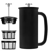 ESPRO P7 French Press Coffee Maker - Double-Walled Stainless Steel Insulated with Micro-Filter, 1...
