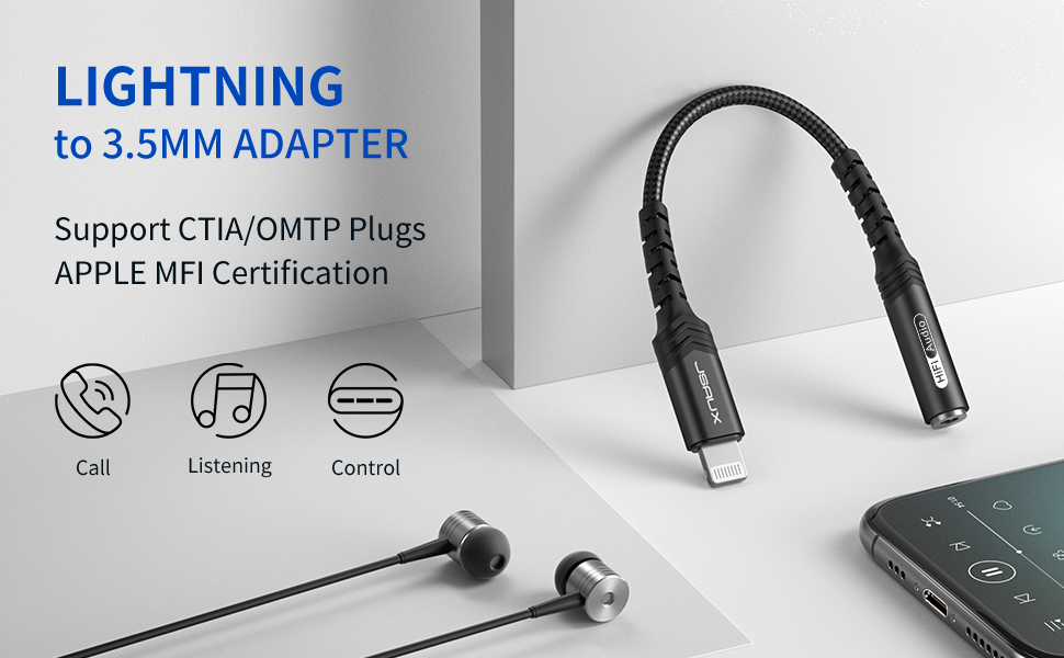 lightning to 3.5mm adapter