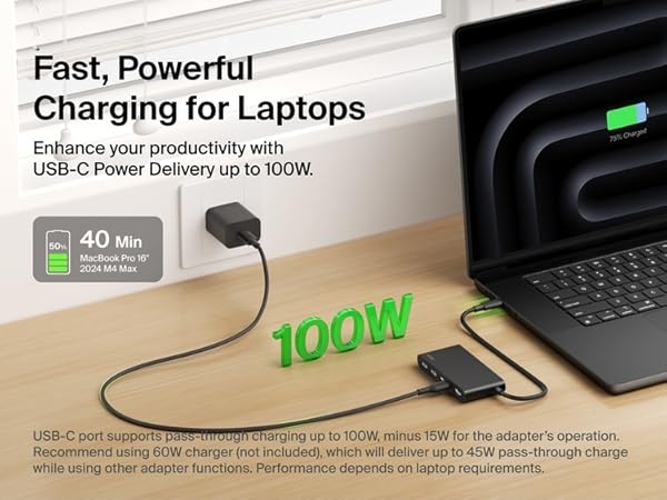 Belkin Connect 5 Port USB-C Hub with Dual USB-C Ports