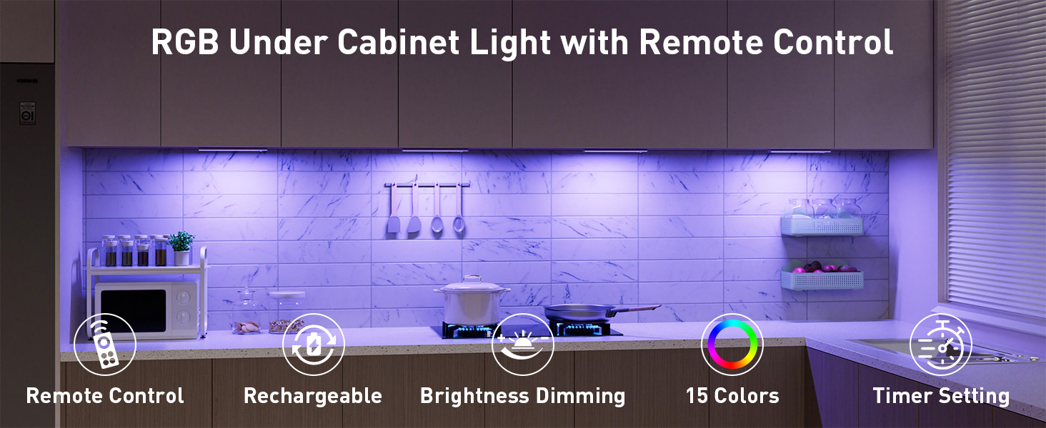Under Cabinet Light Wireless with Remote