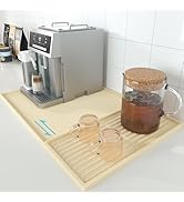 Golener Silicone Coffee Mat Set - 24" x 16" Coffee Bar Mat for Countertop, Coffee Station Pad Acc...