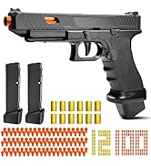 XUZHTYOO Automatic Shell Ejecting Toy Gun, Soft Bullet Toy Gun Pistol for Kids, Boys and Girls 8-...