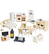 Le Toy Van - Wooden Dolls House Full Starter Furniture &amp; Accessories Play Set for Dolls Houses | ...