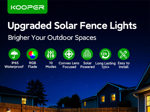 solar fence lights