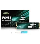 Fikwot FN955 1TB NVMe SSD M.2 2280 PCIe Gen4x4, Up to 7300MB/s, 3D NAND TLC Flash Internal Solid ...