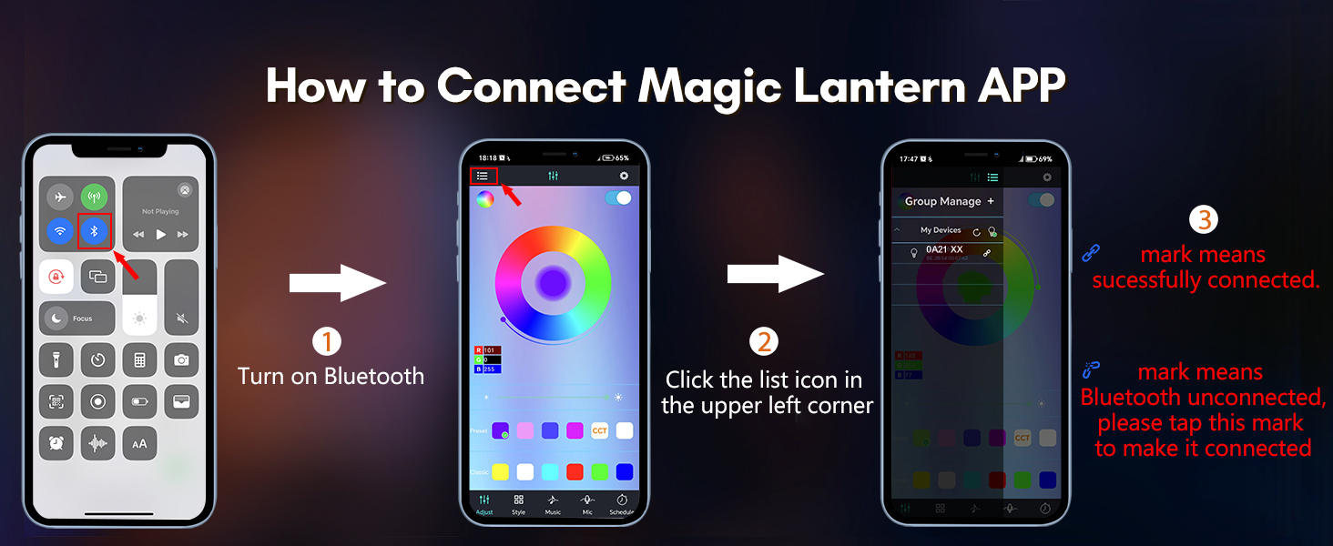 How to Connect Magic Lantern APP