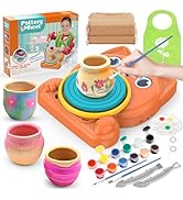 Aujazyble Pottery Wheel for Kids - Complete Pottery Painting Kit Art Supplies Arts and Crafts for...