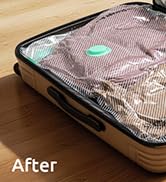 Travel Vacuum Bags with Rechargeable Electric Pump