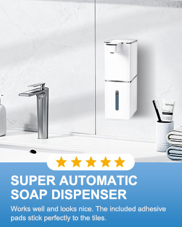 Automatic foaming soap dispenser